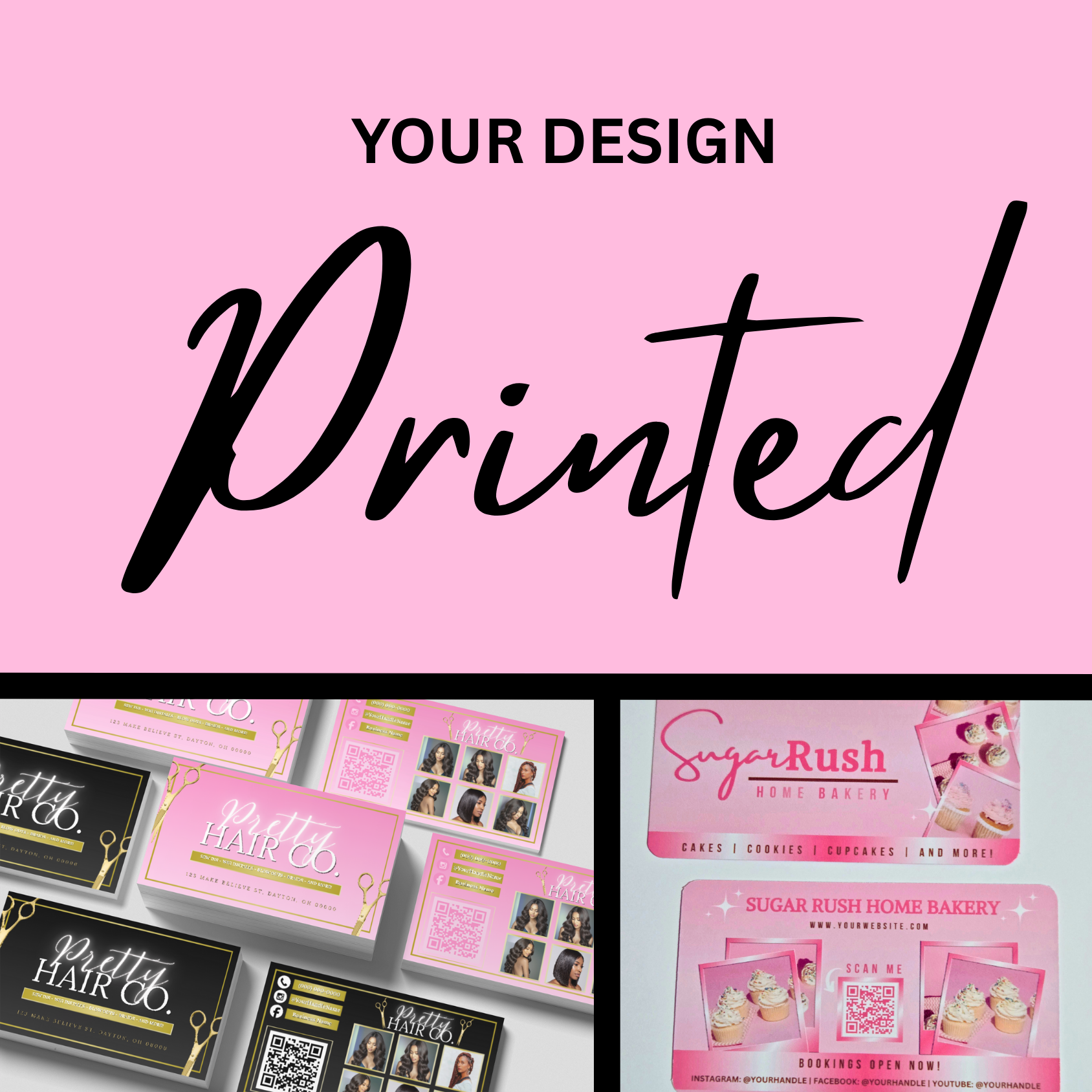 Print Only Business Cards - Double Sided Glossy, 15pt., Full Color, Round Edge Option - 1112625