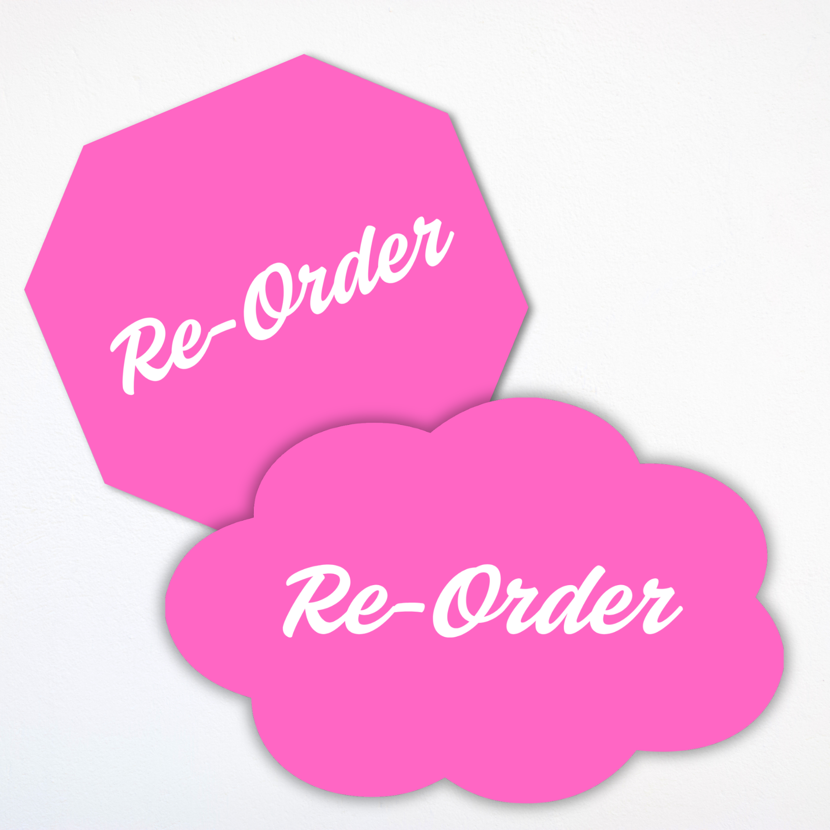 Reorder - Any Shape Business Cards - Laminated - Double Sided - up to 3.15 inches in size
