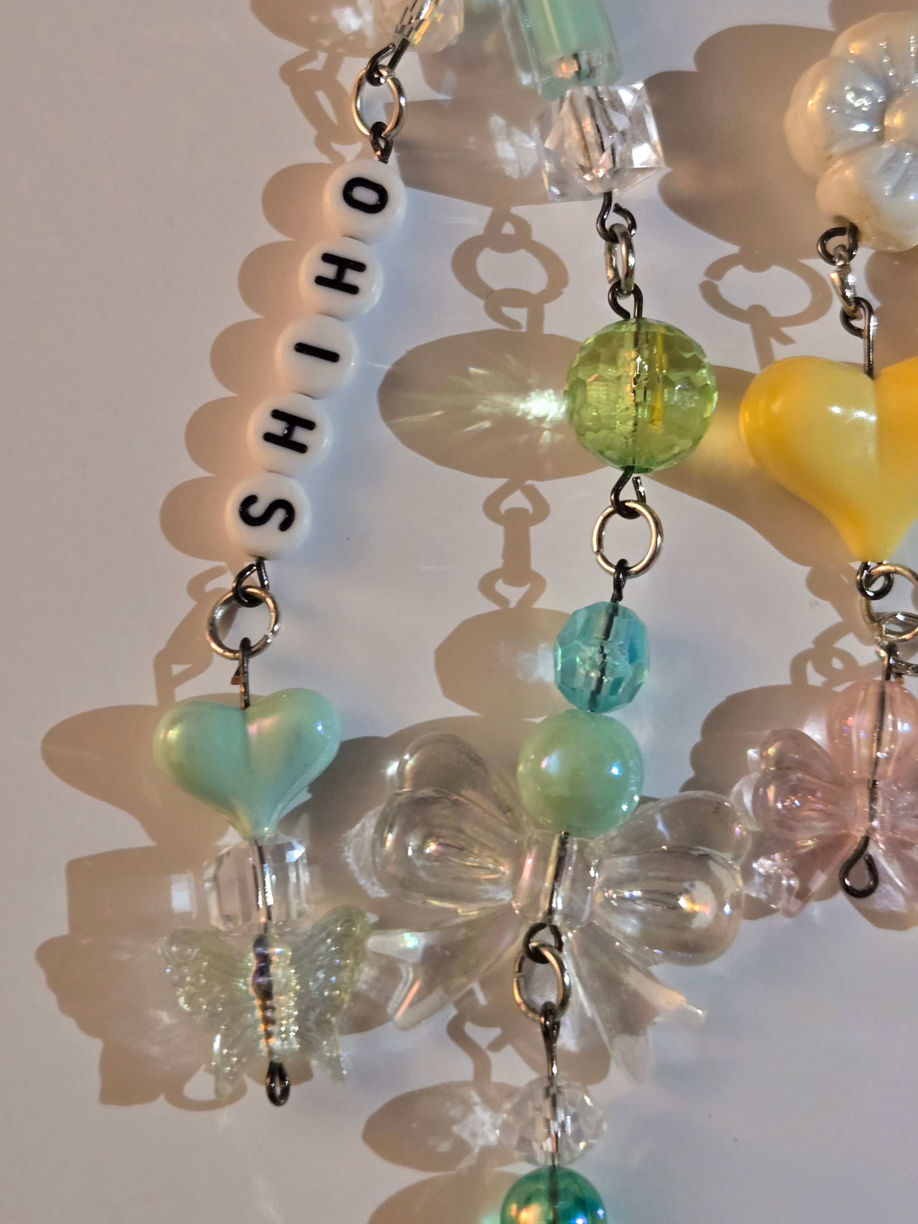 Custom Beaded Keychain with Name for Bags & Ita Bags