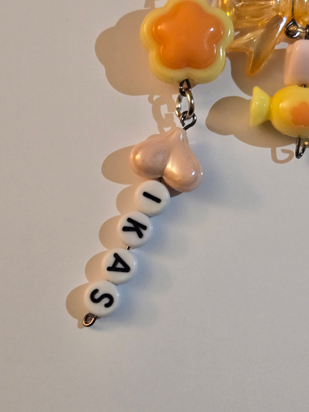 Custom Beaded Keychain with Name for Bags & Ita Bags