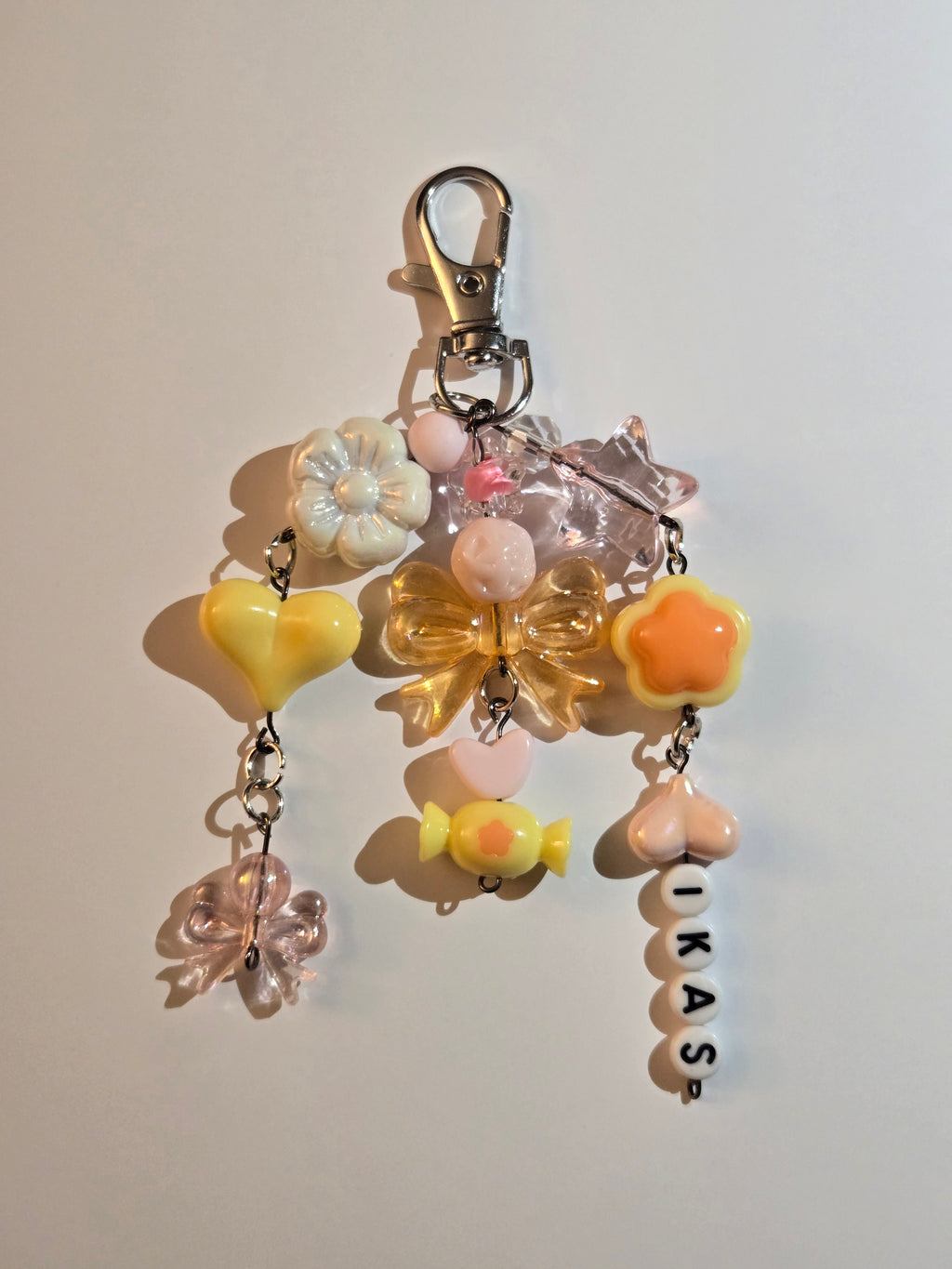 Custom Beaded Keychain with Name for Bags & Ita Bags