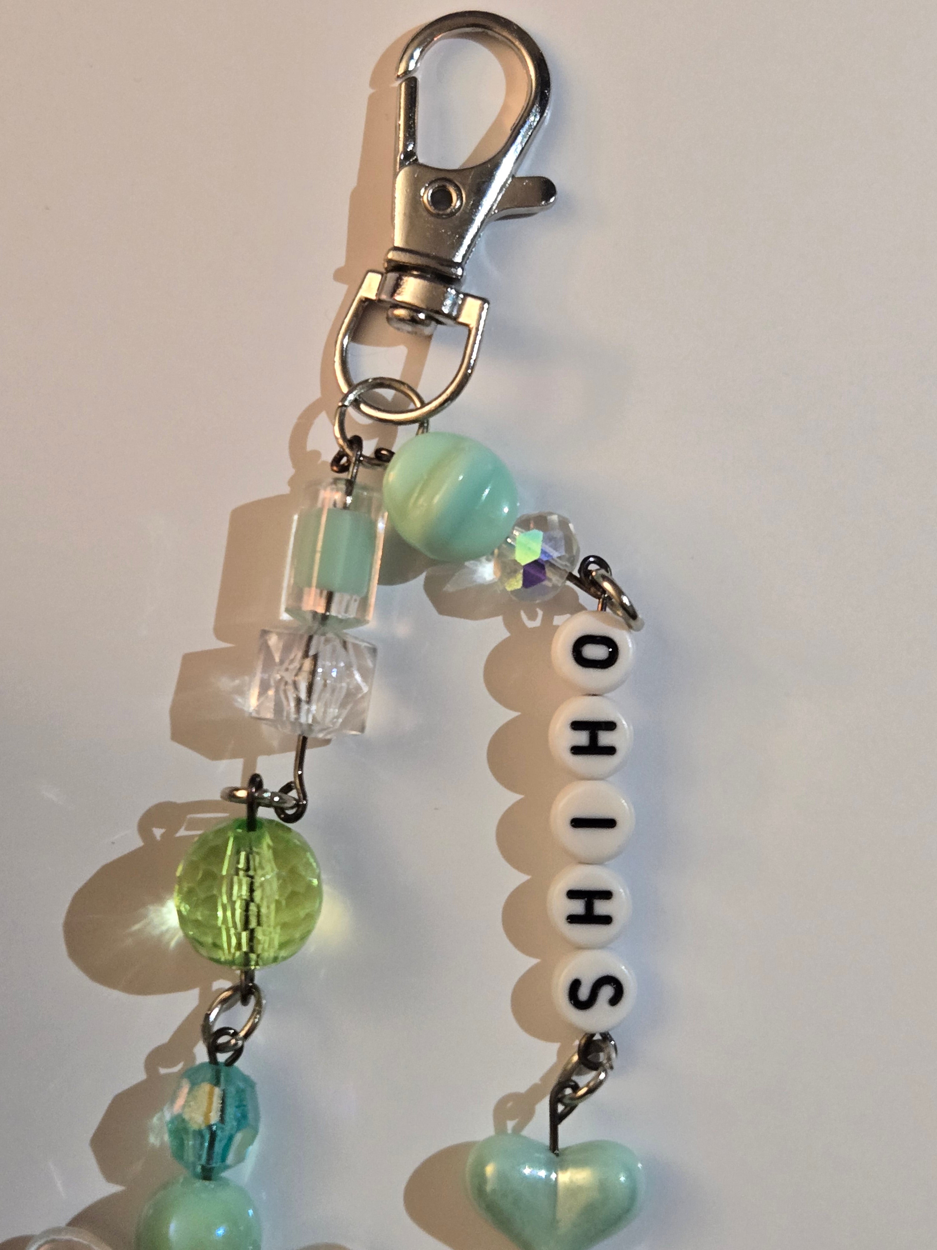Custom Beaded Keychain with Name for Bags & Ita Bags