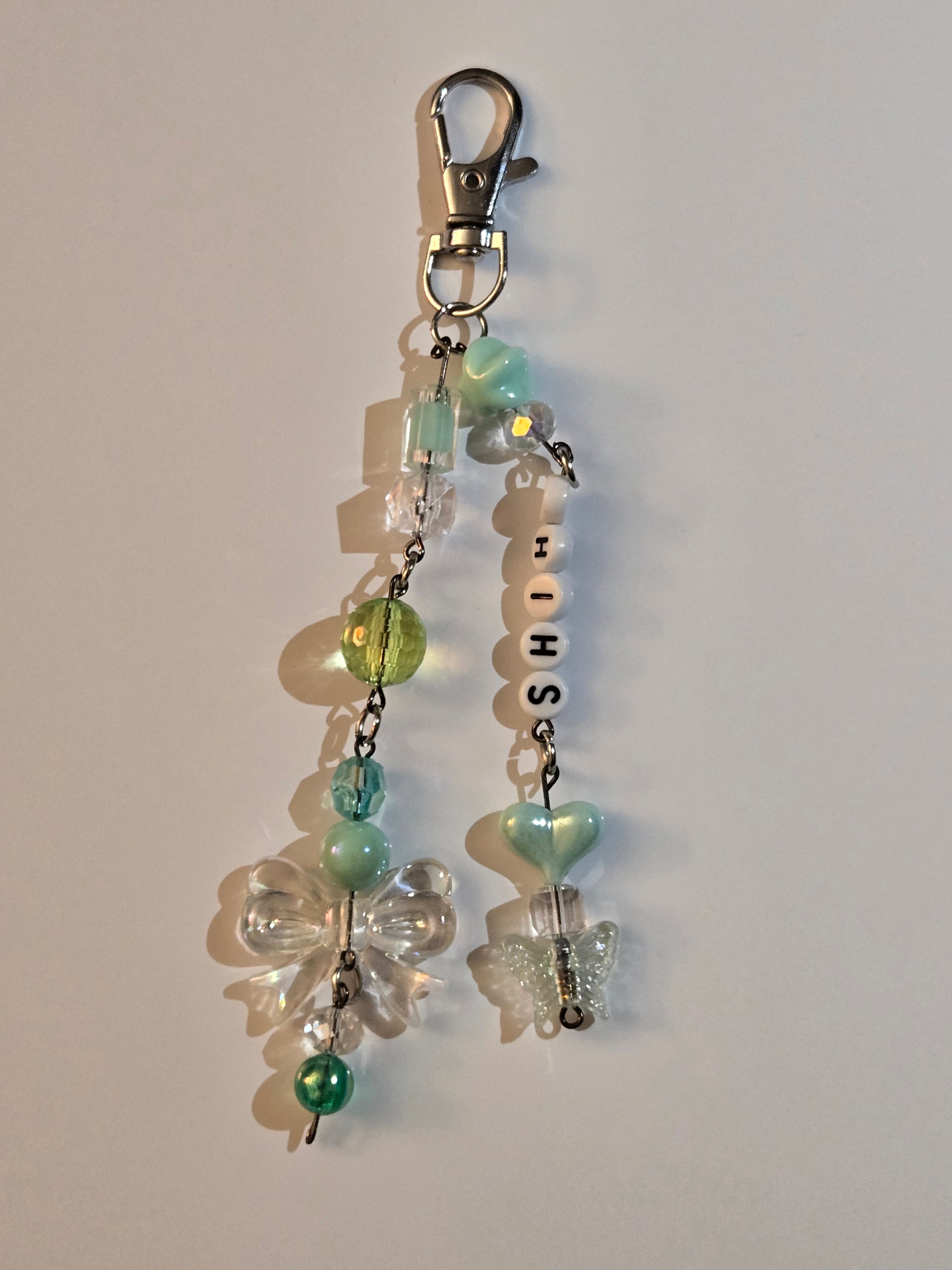 Custom Beaded Keychain with Name for Bags & Ita Bags